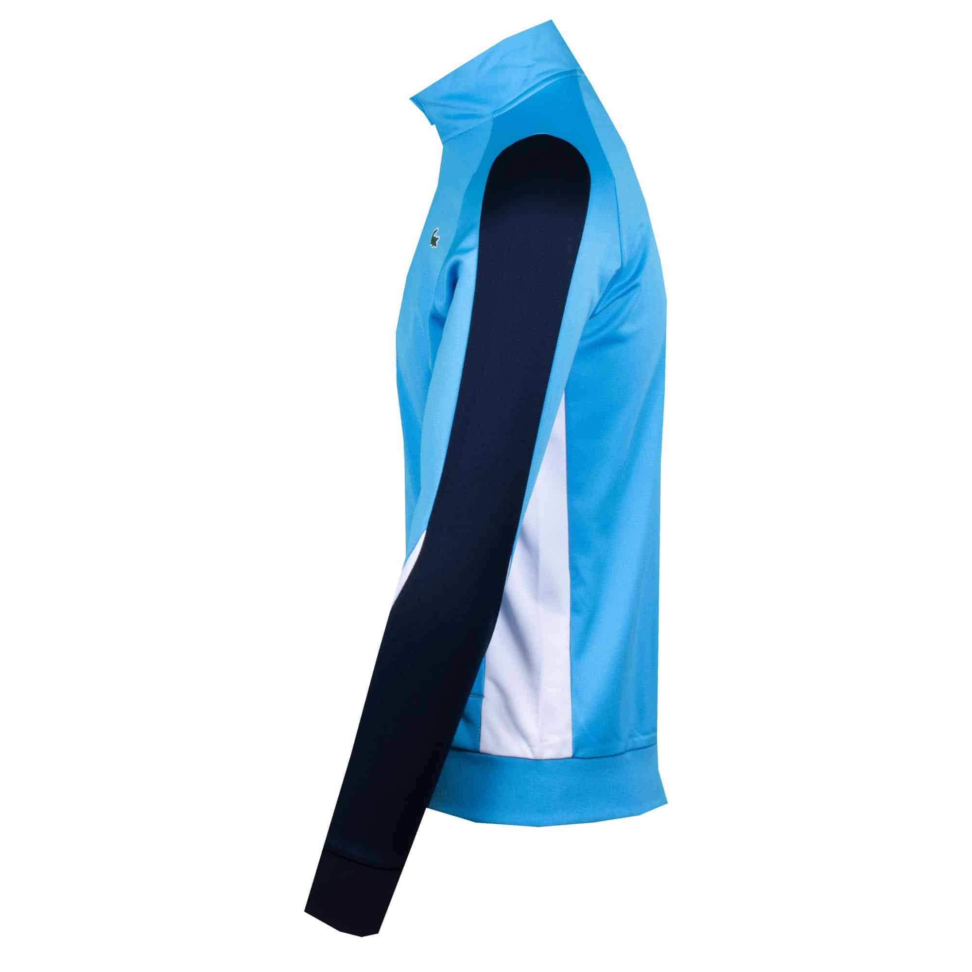 Lacoste Sport Mens Classic Full Zip Sweatshirt Argentine Blue